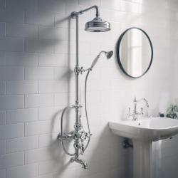 Huber Victorian Termostatisk Bad/Duschset 30cm Rostfritt Stål 592.VN31H.AC