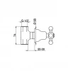 Cisal Arcana Ceramic Stopkraan 1/2" Brons AC00031027