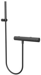Waterevolution Flow duschtermostat med duschset svart T140TPR