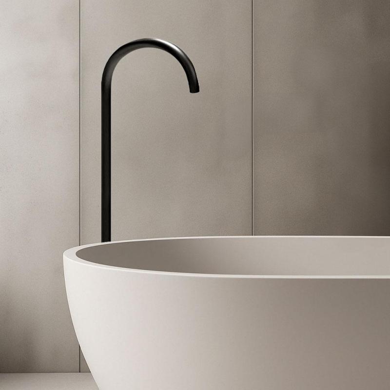 Waterevolution Flow badkarspip stående matt svart T1673PR