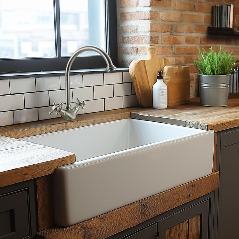 PB Nostalgisk kökskran V1905 rostfritt stål