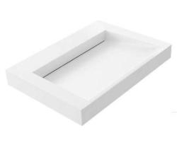 Solid-S Quatra tvättställ solid surface matt vit utan kranhål 60x45,5cm 1208775682