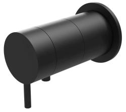 Waterevolution Flow inbyggd duschtermostat med rund rosett, matt svart 1208778082 T142TBPR