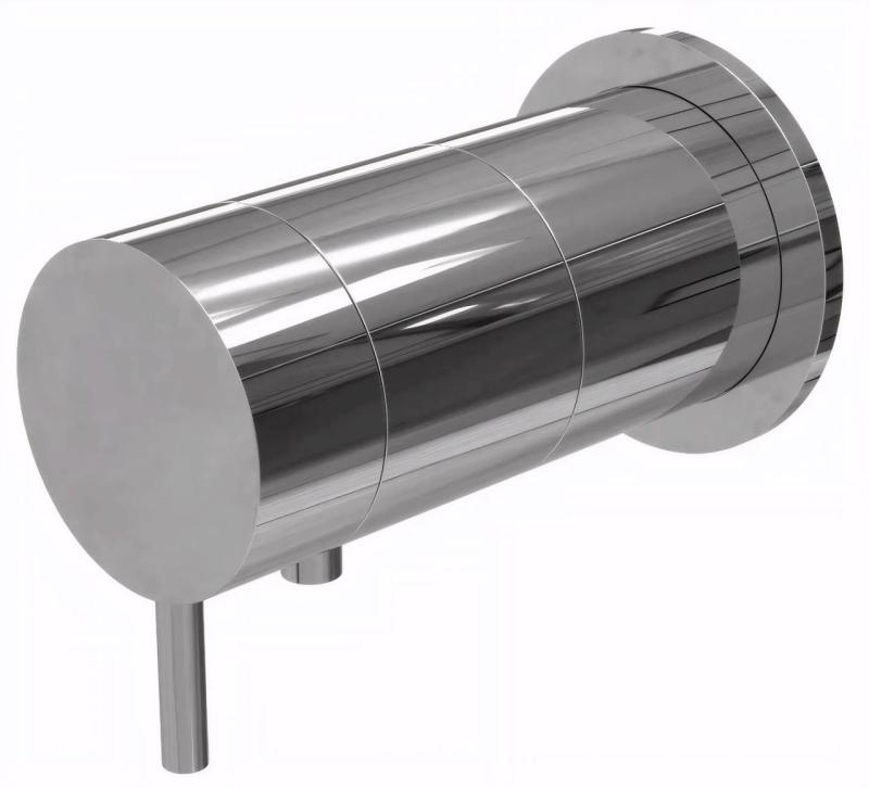 Waterevolution Flow inbyggd duschtermostat rund rosett krom T142TB01