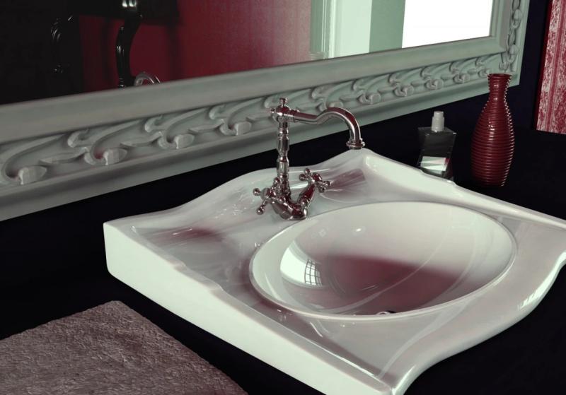 PB klassisk tvättställsblandare stjärnhandtag pip 18,5 cm Brons 1208854962