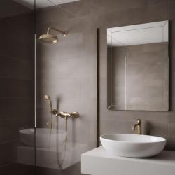 PB klassisk kran duschset med stjärnhandtag inklusive handdusch Brons 1208855282