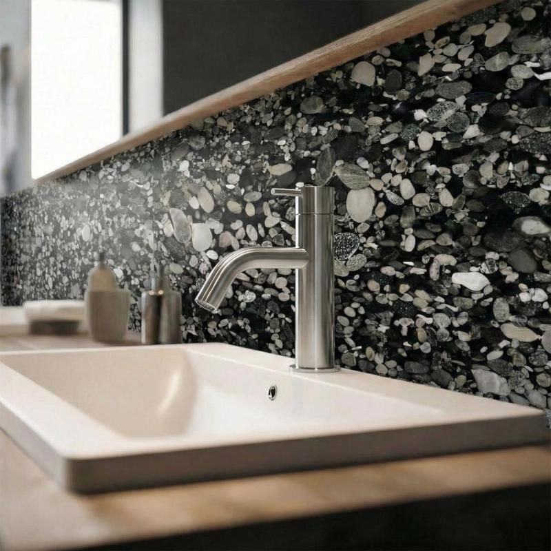 Waterevolution Flow tvättställsblandare rostfritt stål T1101AIE