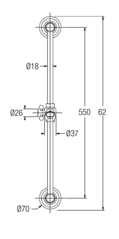 PB klassiskt glidskeneset med handdusch och duschslang krom 1208899092