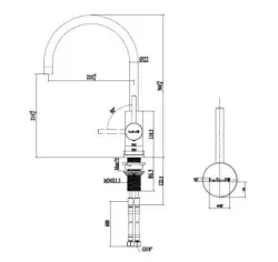 Reginox Cano köksblandare PVD Koppar K101K R30493