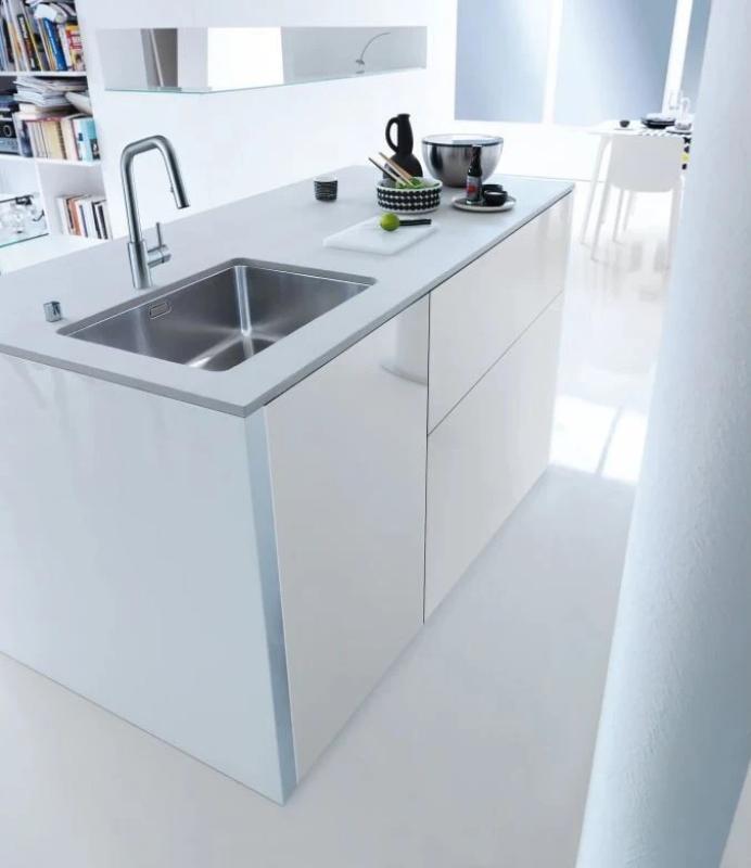 Franke Kökblandare Kubus utdragbar handdusch rostfritt stål 115.0529.207