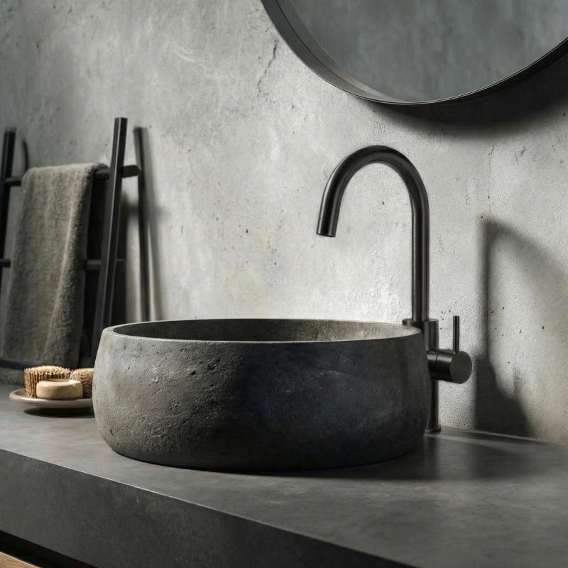 Waterevolution Flow tvättställsblandare hög modell PVD gun metal T1121FUGME