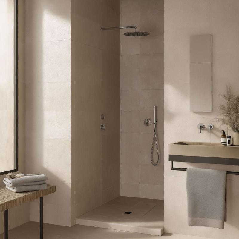 Waterevolution Flow inbyggd duschtermostat med 1 omställningskran krom 1208920984