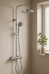 DEMM Shower duschkombination termostat med regndusch krom 1208946965