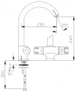 DEMM thermostatische keukenkraan met draaibare uitloop chroom 1208947361