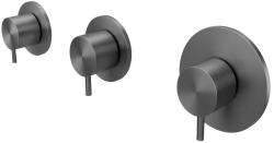 Waterevolution Flow inbyggd duschtermostat med 2 stoppkranar gun metal 1208948847