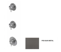 Waterevolution Flow inbyggd duschtermostat med 2 stoppkranar gun metal 1208948847