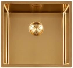 Lorreine 40SP-Gold Lyxig RVS-diskho PVD Guld 40x40 undermonterad planmonterad och toppmonterad 1208952328