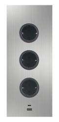 Indux Corner Energisäule mit 3 Steckdosen, Schutzerdung und doppelter USB-A&amp;C-Ladegerät Edelstahl 1208953216