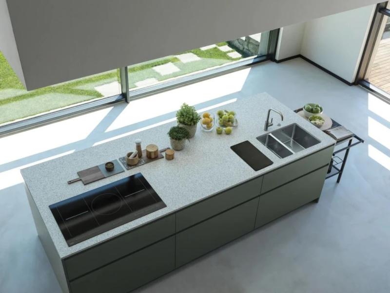 Franke Mythos MYX 160.34.16 BL halvannan rostfri diskho undermonterad 34+16 cm 122.0638.273