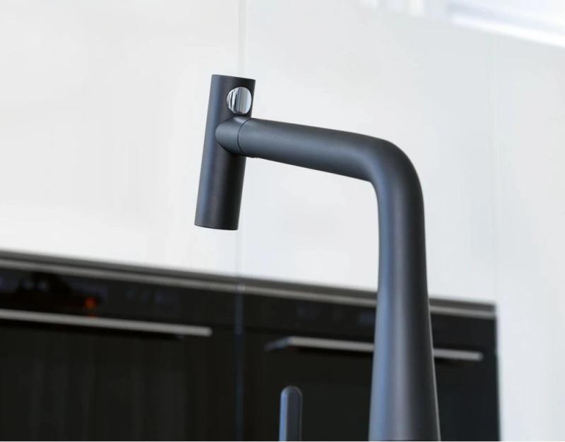 Franke Icon Kökskran matt svart med utdragbar pip 115.0625.190