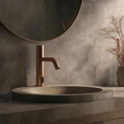 Waterevolution Flow elektronisk tvättställsblandare infraröd batteridriven Koppar T110ECPE