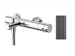 Waterevolution Flow badtermostaat met handdoucheset PVD Gun Metal T130TGME