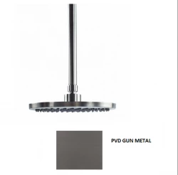 Waterevolution Flow huvuddusch 250mm med takanslutning PVD Gun Metal T164225GME