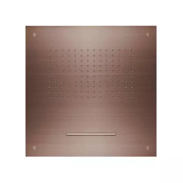 SB Square 316 Regndusch inbyggd med vattenfall 50x50cm takduschhuvud PVD koppar 1208955318