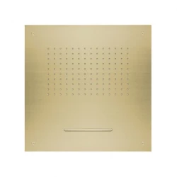 SB Square 316 Regndusch inbyggd med vattenfall 50x50cm takduschhuvud PVD guld 1208955319