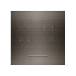 SB Square 316 Regndusch inbyggd med vattenfall 50x50cm takduschhuvud PVD gunmetal 1208955320