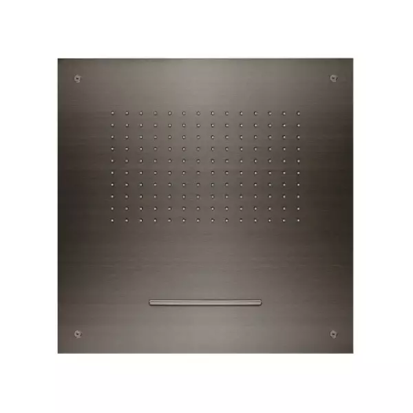 SB Square 316 Regndusch inbyggd med vattenfall 50x50cm takduschhuvud PVD gunmetal 1208955320