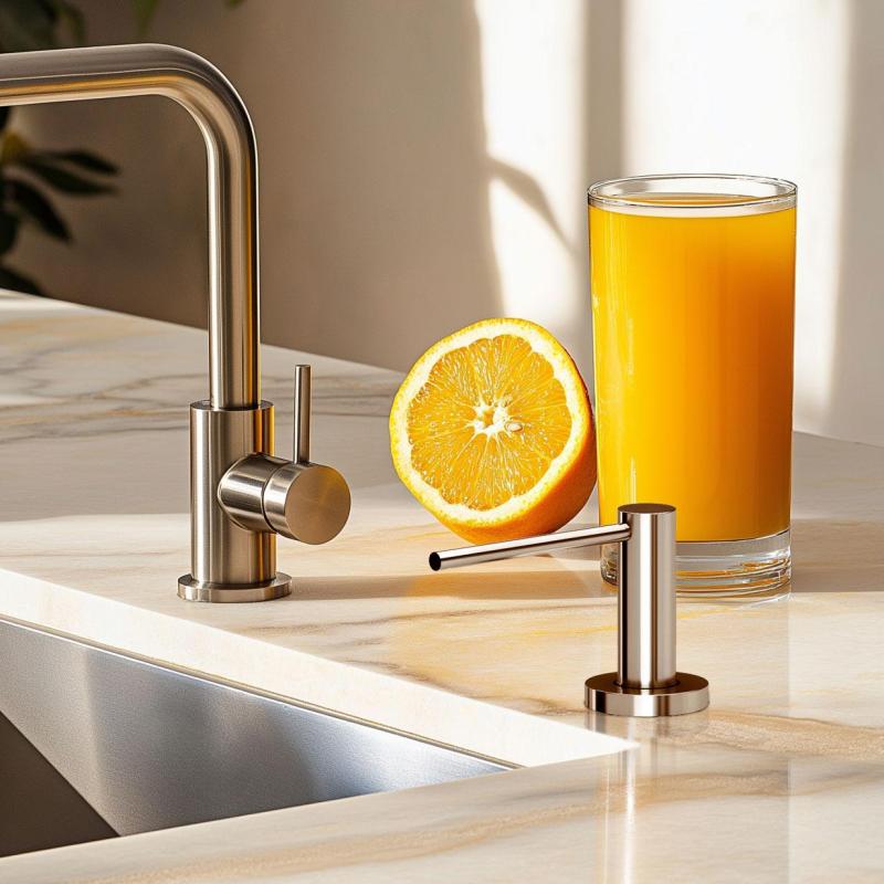 Quadri Swindon Luxe Inbyggd Tvålpump krom påfyllning ovanifrån 1208956049