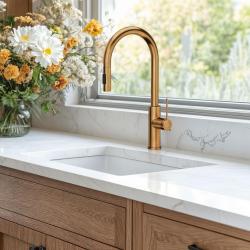 Quadri Retford köksblandare i koppar med utdragbar pip och duschfunktion 1208956086