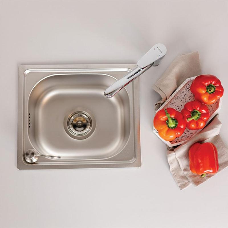 Ausmann Basic liten rostfri infällningsdiskho 33x38 cm inklusive sifon 1208956972