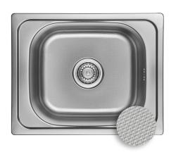 Ausmann Basic linne-mönstrad rostfri diskho 50x40 cm inklusive sifon 1208956977