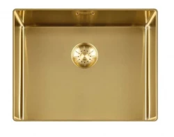 Lorreine 50SL1016-GOLD Slim diskbänk 50x40cm planmontering Guld