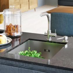 Ausmann eller rostfri diskho 34x40 cm planmontering undermontering och toppmontering extra djup 22 cm 1208957111