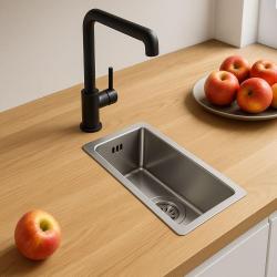 Ausmann Eller liten rostfri diskho 16x30cm för planmontering, undermontering och övermontering 1208957115