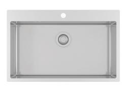Ausmann Oder Blue stora rostfritt stål diskho 79x50cm infälld och ovanpå med kranhål 1208957119