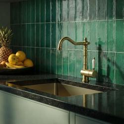 Edward Nostalgisk kökskran med svängbar pip Brons klassisk 1208957129