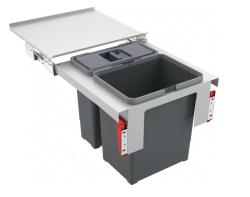 Franke Sorter Garbo 45-2 inbyggt avfallssystem 1 x 12 och 1 x 18 liter avfallsbehållare 1210200692