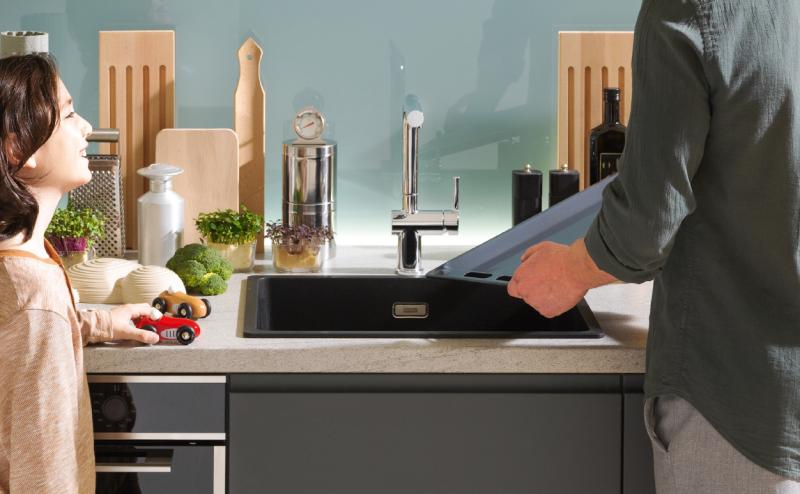 Franke Maris MRG 110-52 Fragranite svart utgåva matt svart undermonterad diskbänk