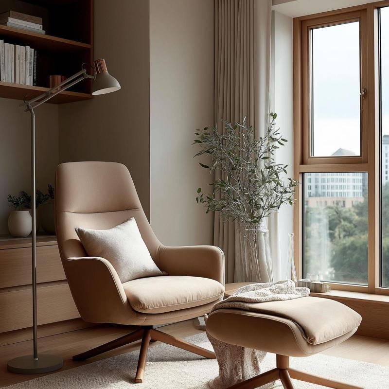 Décor Artemia grå golvlampa lång metallarm diameter 16,5 cm 2300