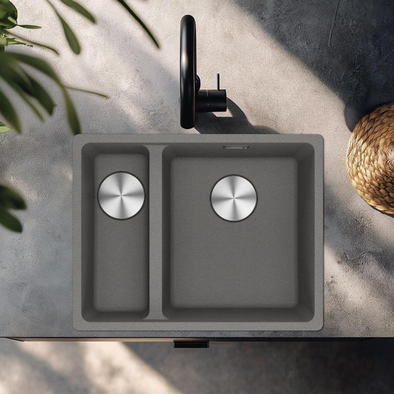 Franke Maris MRG 260-34-15 Fragranite Stone grå diskho Höger sida för planmontering