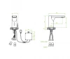 Aquadesign Sensor kraan elektronische wastafelkraan op batterijen of netvoeding chroom 1208958186