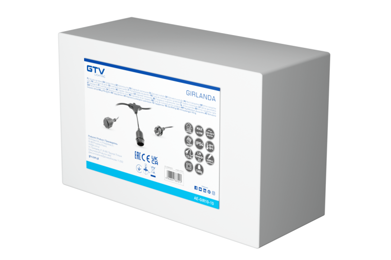 Dekor Trädgårdsslinga 10m AC220-240V 50-60Hz 10xE27 2x0,75mm 1208958646