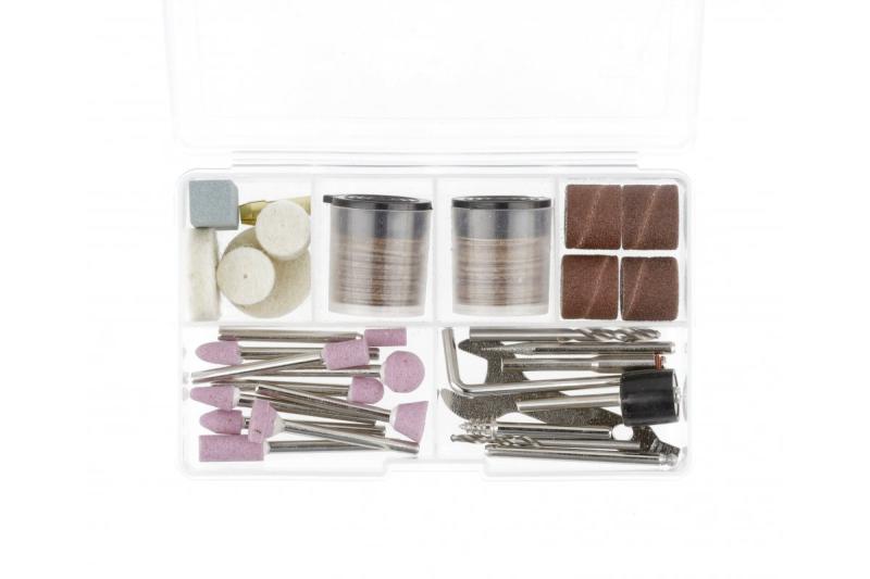 Hoegert Mini slipmaskin i väska inkl. 184 extra tillbehör 1208960199 HT2E101