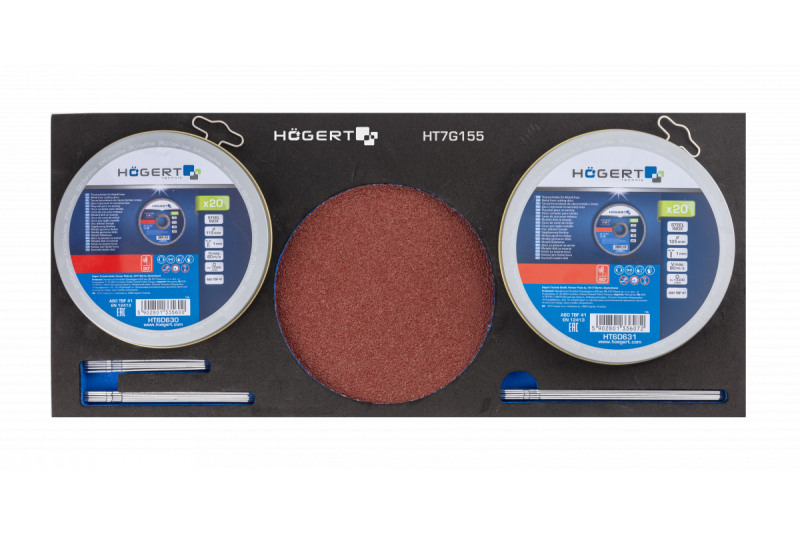 Hoegert 7-låda verktygsskåp med en sidodörr med tillbehör 544 stycken. 1208962010