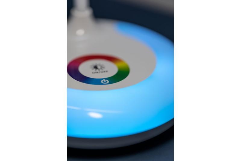 Här är den översatta texten till svenska:

Dekorationsbordslampa GALACTIC LED 5W 240lm 5V DC 4000K RGB bas USB-laddning vit kropp 1208962485