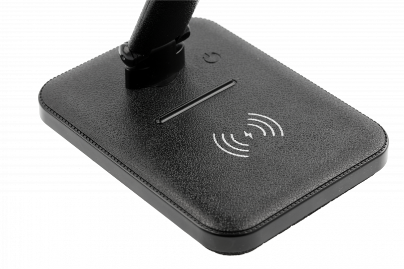 Decor IZUKA LED skrivbordslampa 6W 400lm AC220-240V 50/60Hz CCT induktiv laddare svart. 1208962497